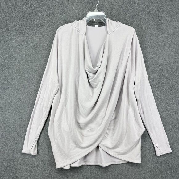 Athleta Tops - Athleta Pullover Womens Large Drape Cowl Neck Hoodie Modal Blend Casual Lightwei